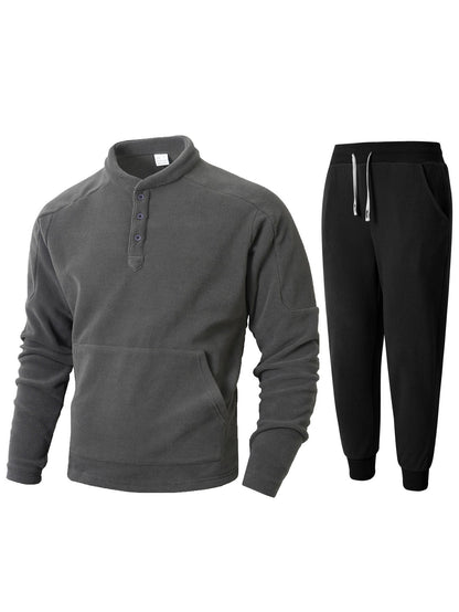 Herren Fleece Anzug Bequem Sportlich