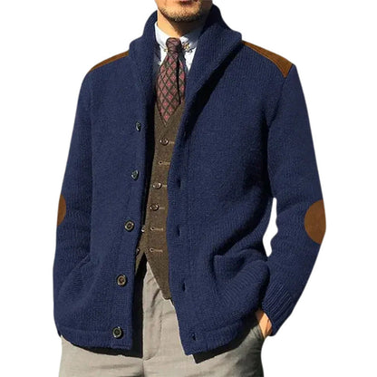 Herren Strickjacke Elegantes Design Klassischer Stil