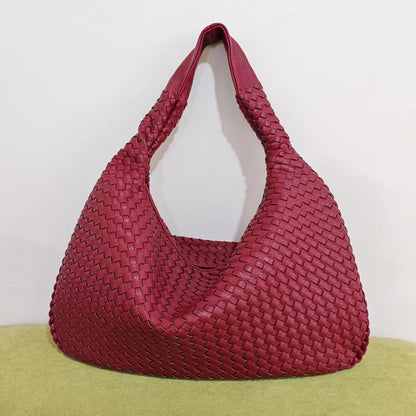 Gewebte Einkaufstasche Rot Chic