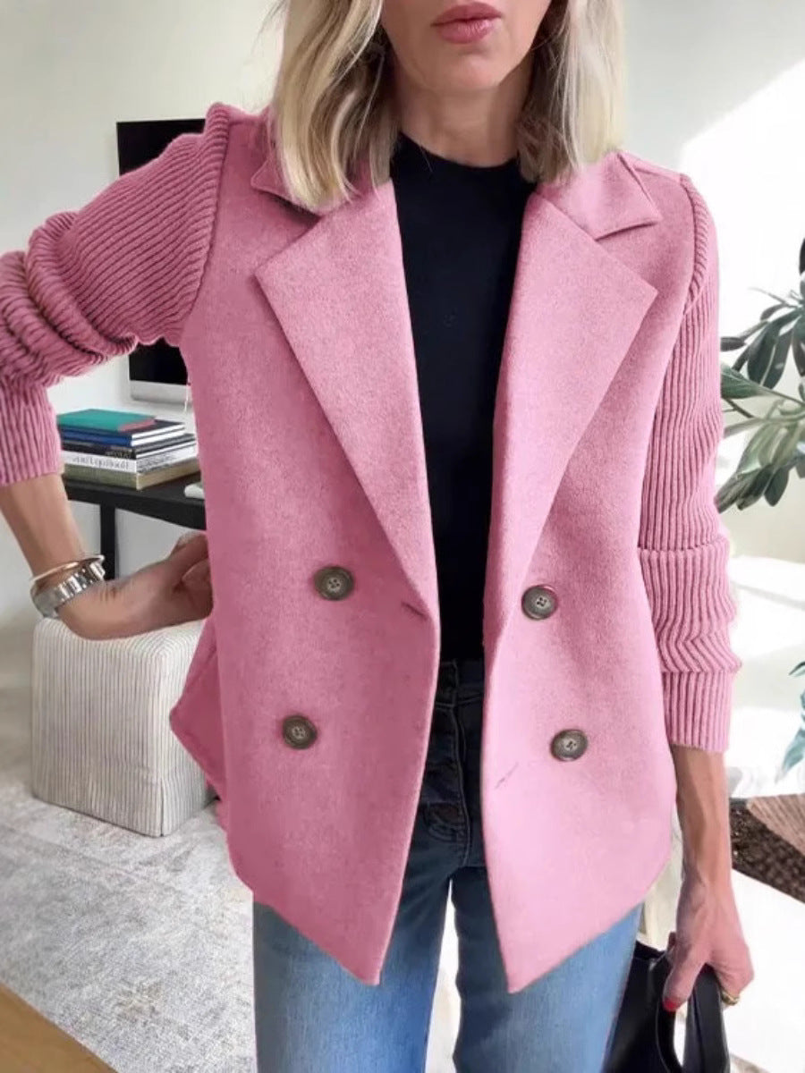 Damen Blazer Elegant Doppelknopf Modern Style