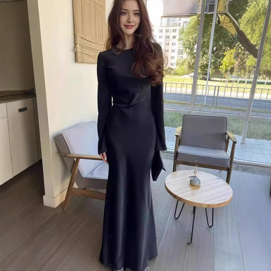 Damen Maxikleid Elegant Lang Schnitt - IdealeKleiden
