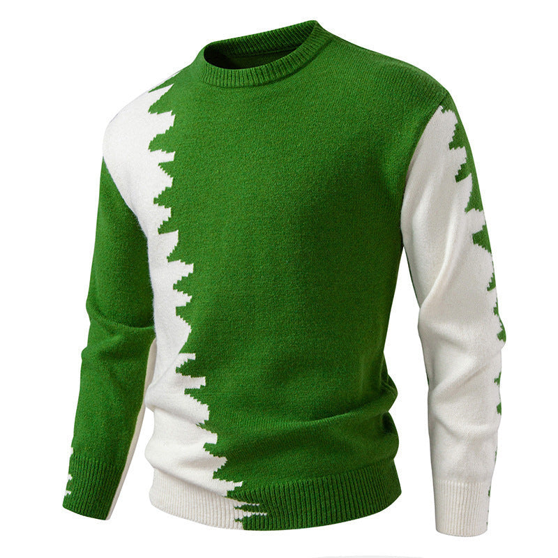 Herren Pullover Modern Farbverlauf Rundhals