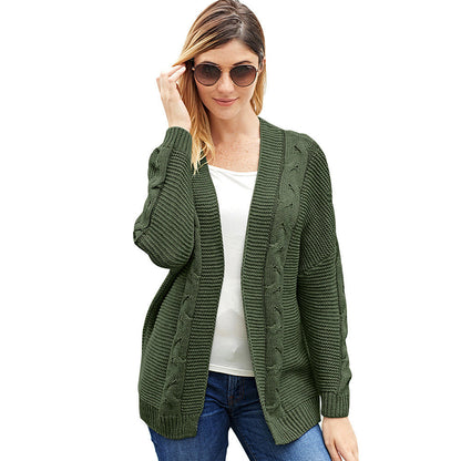 Großzügige Strickjacke Übergröße Offen Vorne