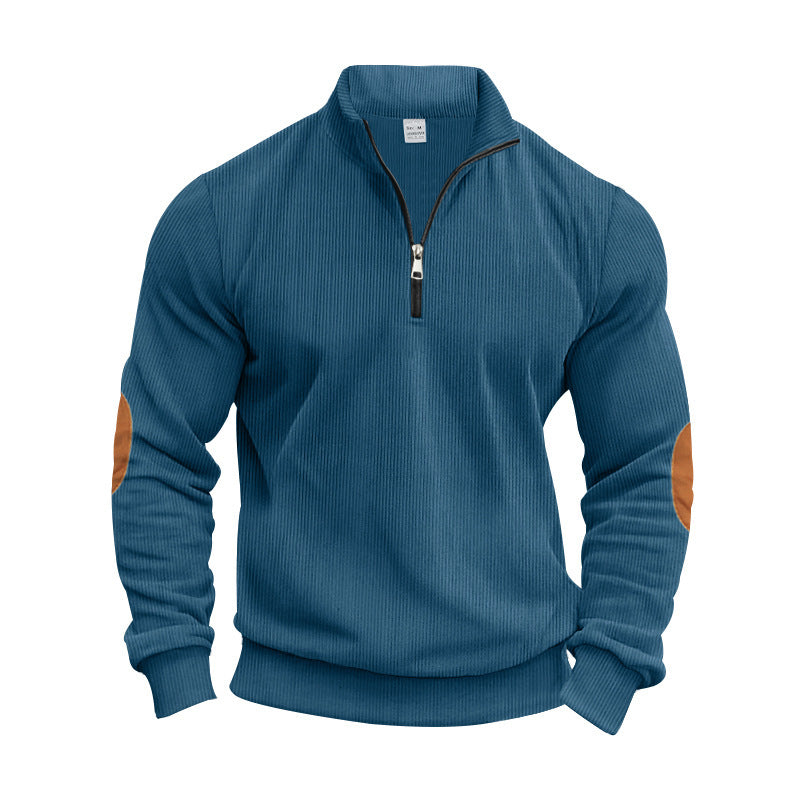 Herren Strickpullover Modern Reißverschluss Elegante Optik