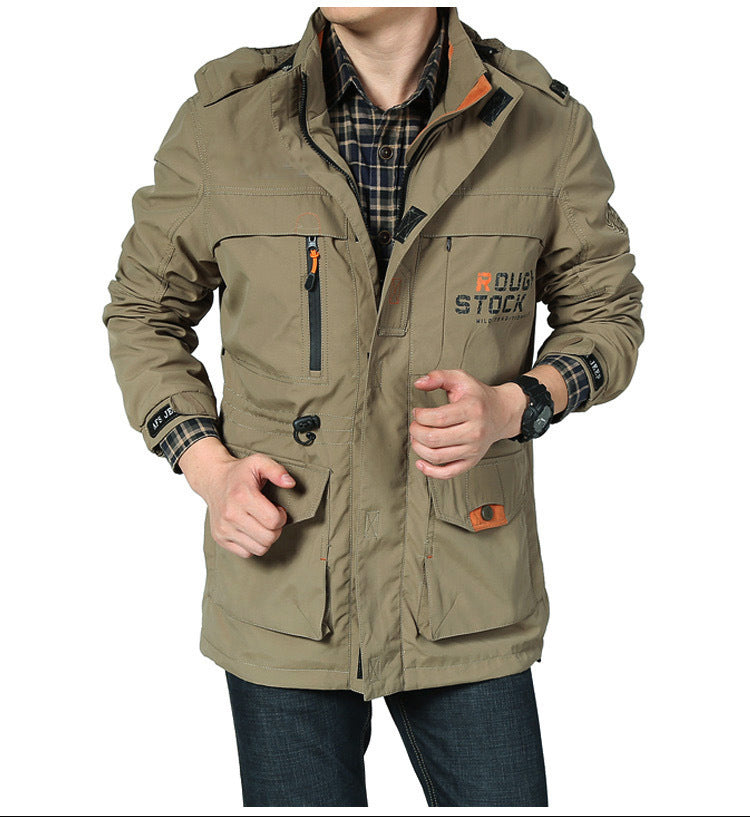 Herren Outdoor Jacke Funktionell Vielseitig - IdealeKleiden