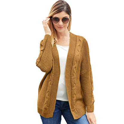 Großzügige Strickjacke Übergröße Offen Vorne