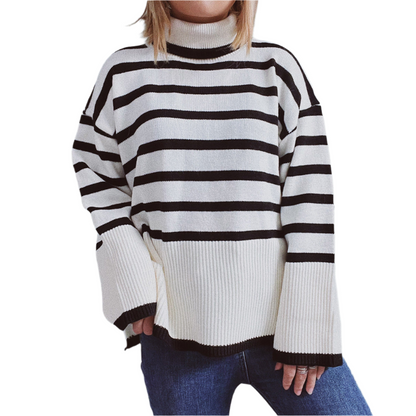 Gestreifte Herrenpullover Warm und Bequem