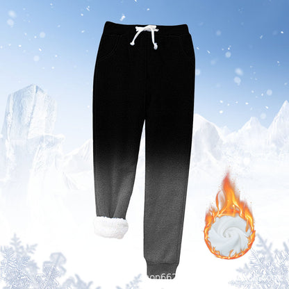 Damen Jogginghose Warm Fleece Weich Elastisch