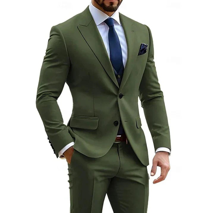 Herren Anzug Elegant Klassisch Schwarz - IdealeKleiden