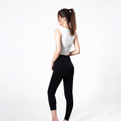 Damen Sport Set: Cropped Top und High Waist Leggings