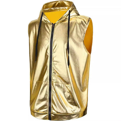 Herren Kapuzenjacke Glanz Obermaterial Praktisch