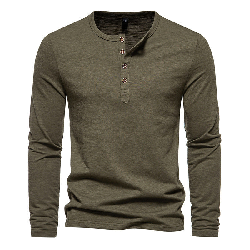 Herren Langarmshirt Stilvoll Elegent