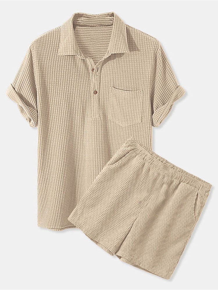 Damen Kurzarm Pyjama Set Sommer Nachtwear