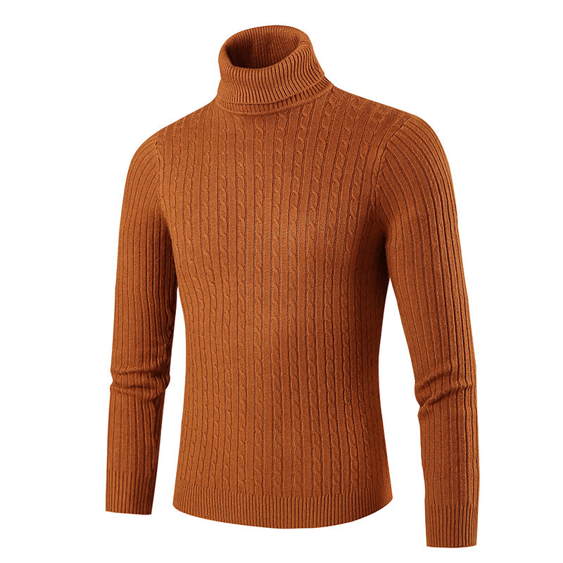 Herren Rollkragenpullover Hochwertig Strick Luxus Design