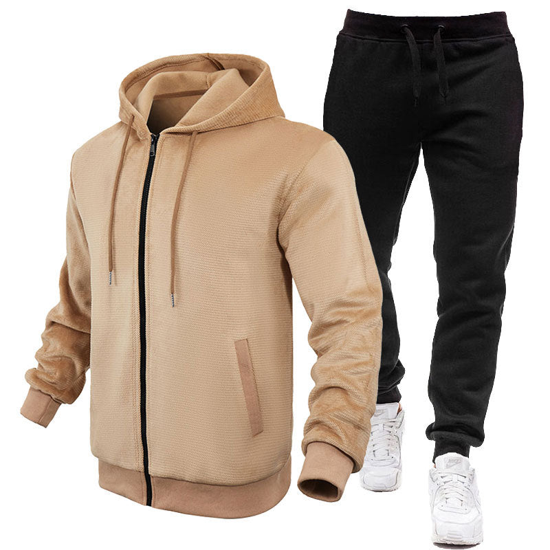 Herren Sportanzug Fleece-Innenjacke Jogginghose