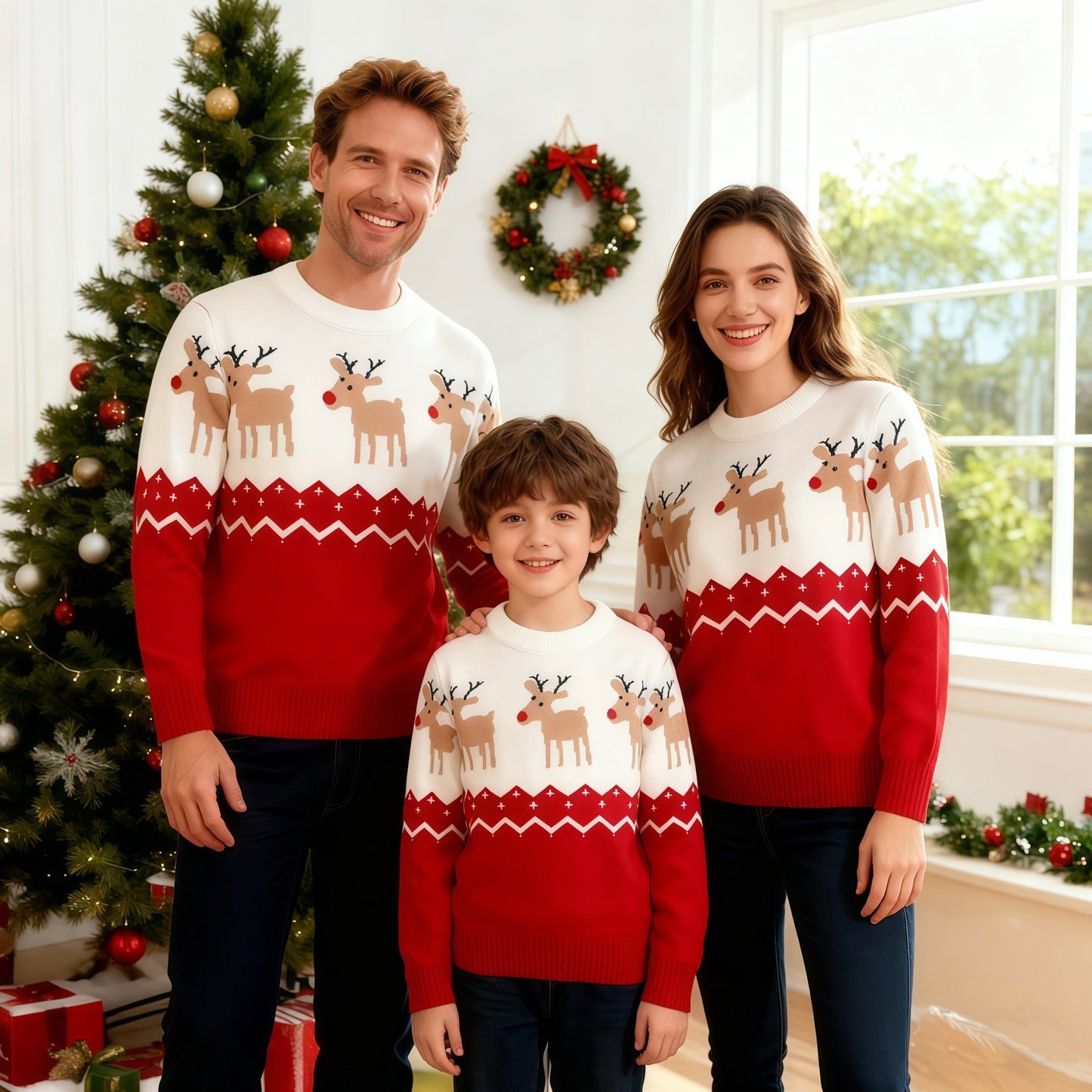 Weihnachtspullover Herren Süß Winterlich - IdealeKleiden