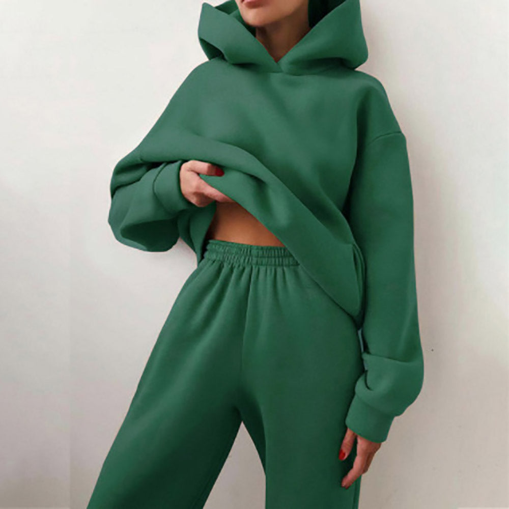 Damen Oversize Hoodie Set Lässig Elegant - IdealeKleiden
