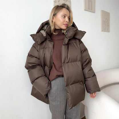 Damen Oversized Daunenparka Winterjacke