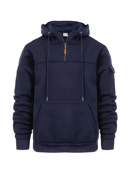 Herren Hoodie Sportlich Mit Taschen