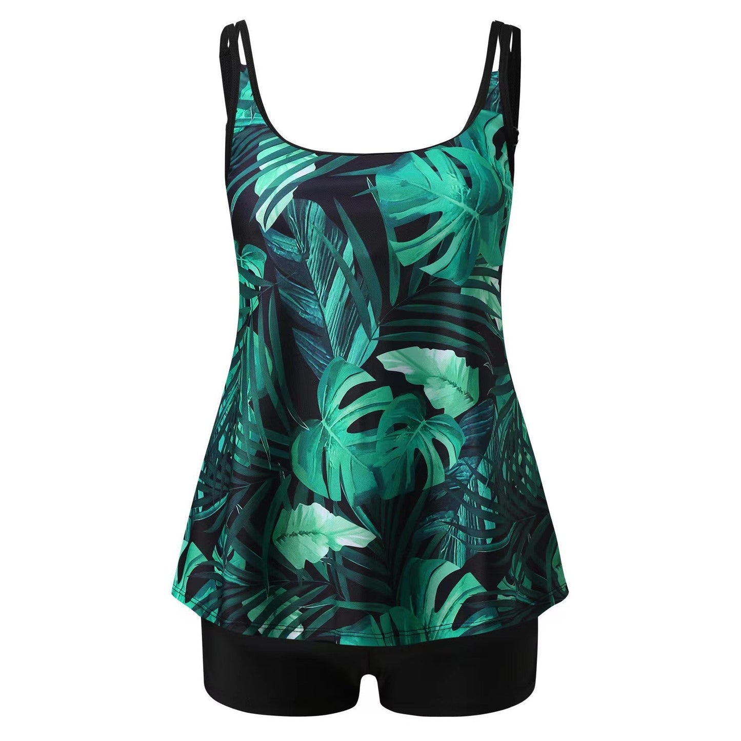 Damen Tankini Badeanzug Blumenmuster Bequem