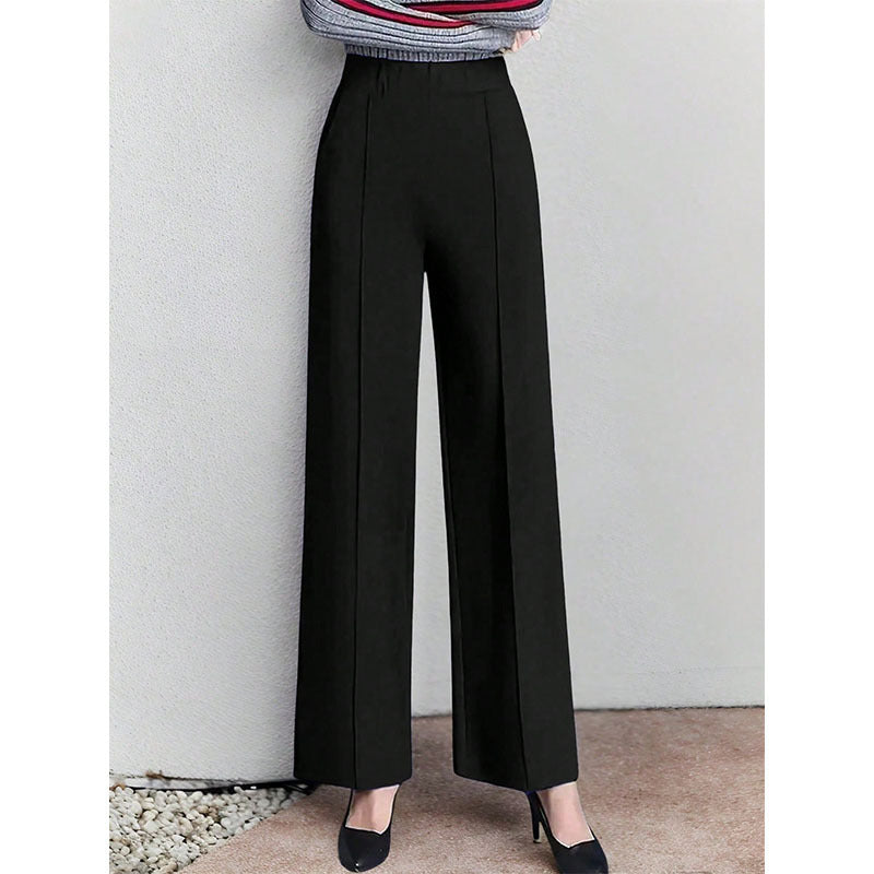 Damen Stoffhose High-Waist Elegant Faltenrock - IdealeKleiden
