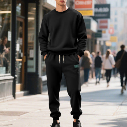 Herren Freizeitanzug Weich Fleece Elastisch