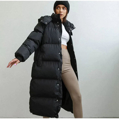 Warme Winterjacke Damen Lang