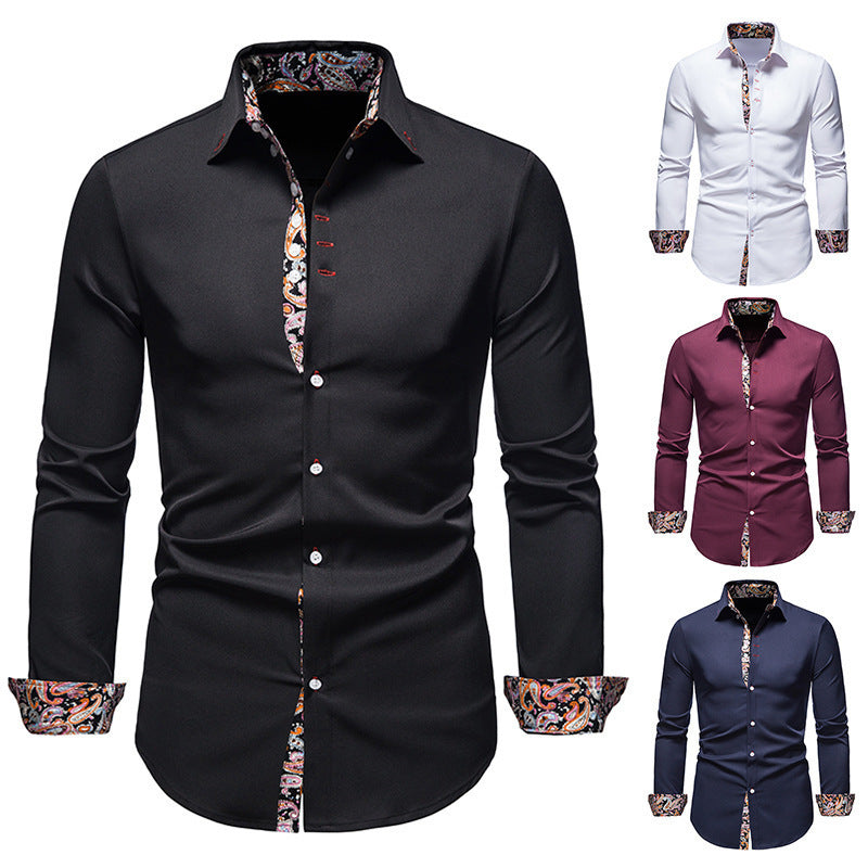 Herren Hemd Paisley Muster Exklusiv Modern - IdealeKleiden