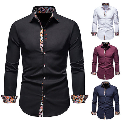 Herren Hemd Paisley Muster Exklusiv Modern - IdealeKleiden