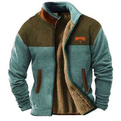 Warme Herren Outdoor Jacke Merino Fleece