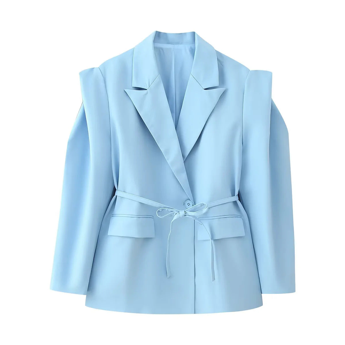 Damen Oversized BlazerJacke Elegant mit Gürtel