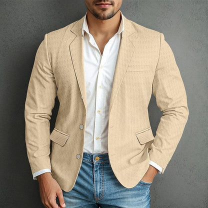 Herren Blazer Elegant mit Reißverschluss und vielen Taschen