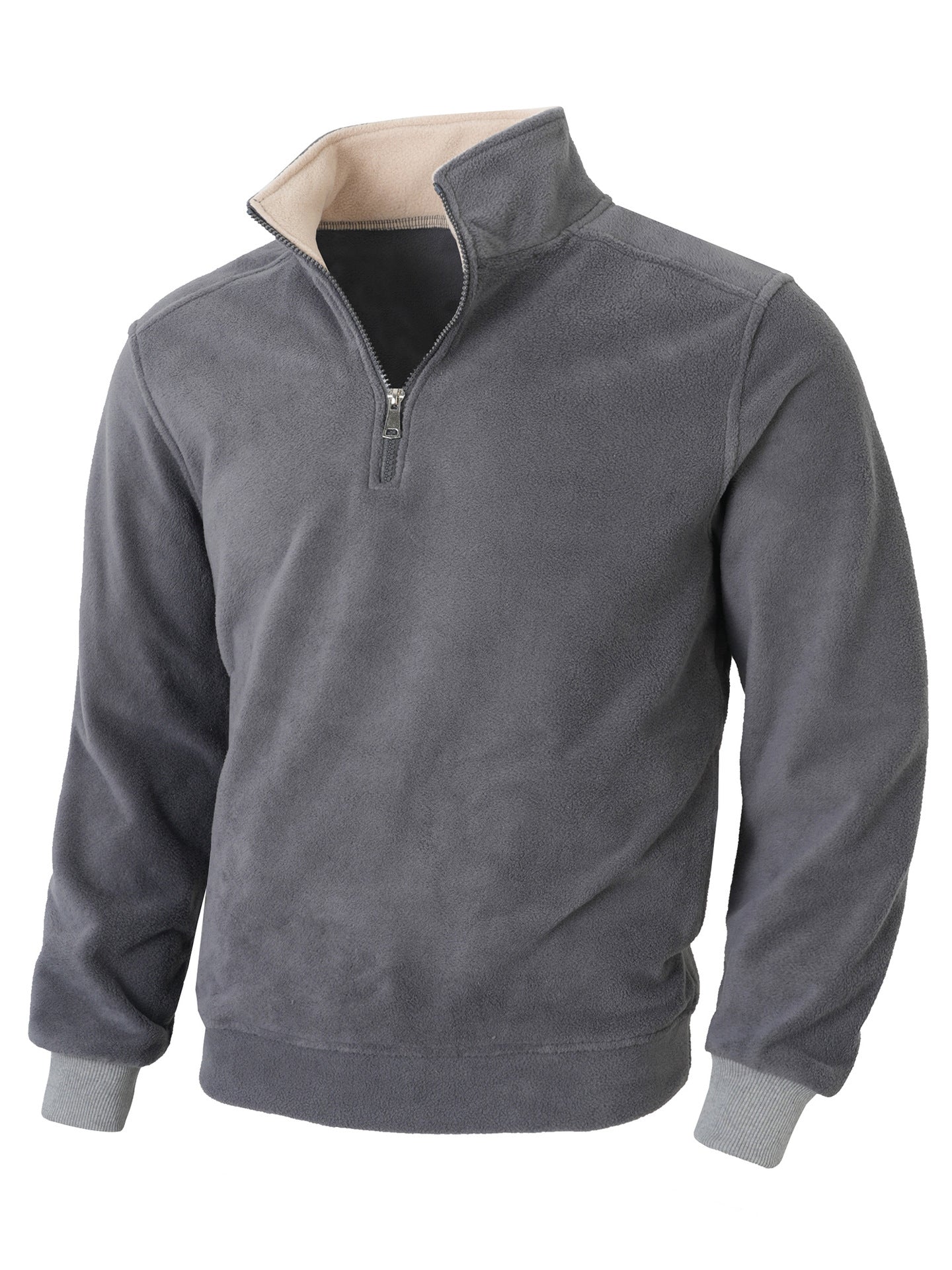 Herren Fleece Jacke Warm Halblang