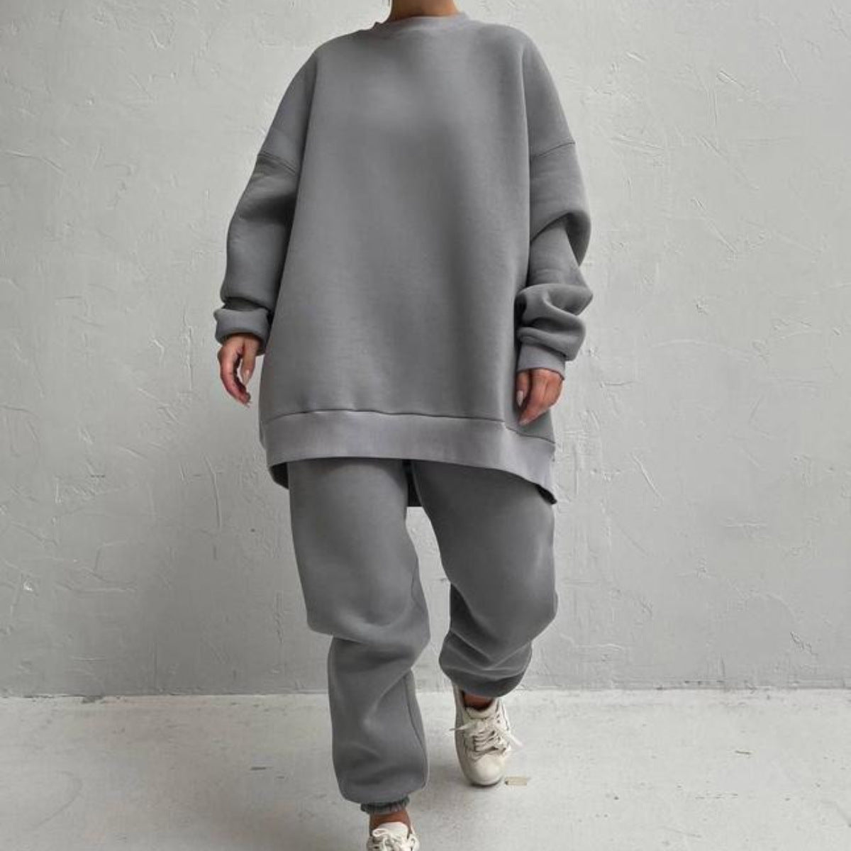 Damen Sweatanzug Set Weich Oversized Komfort - IdealeKleiden