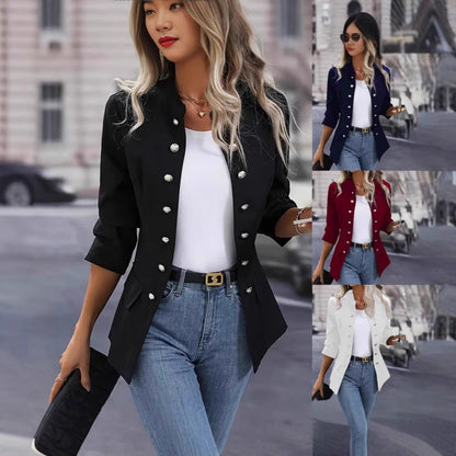 Damen Blazer Jacke Elegant Slim Fit - IdealeKleiden