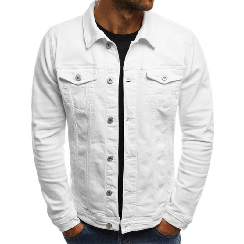 Herren Denim-Jacke Klassisch Schnitt Praktisch