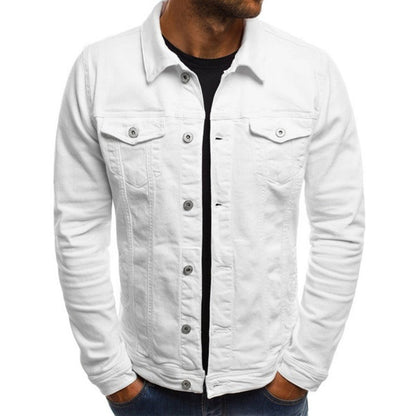 Herren Denim-Jacke Klassisch Schnitt Praktisch