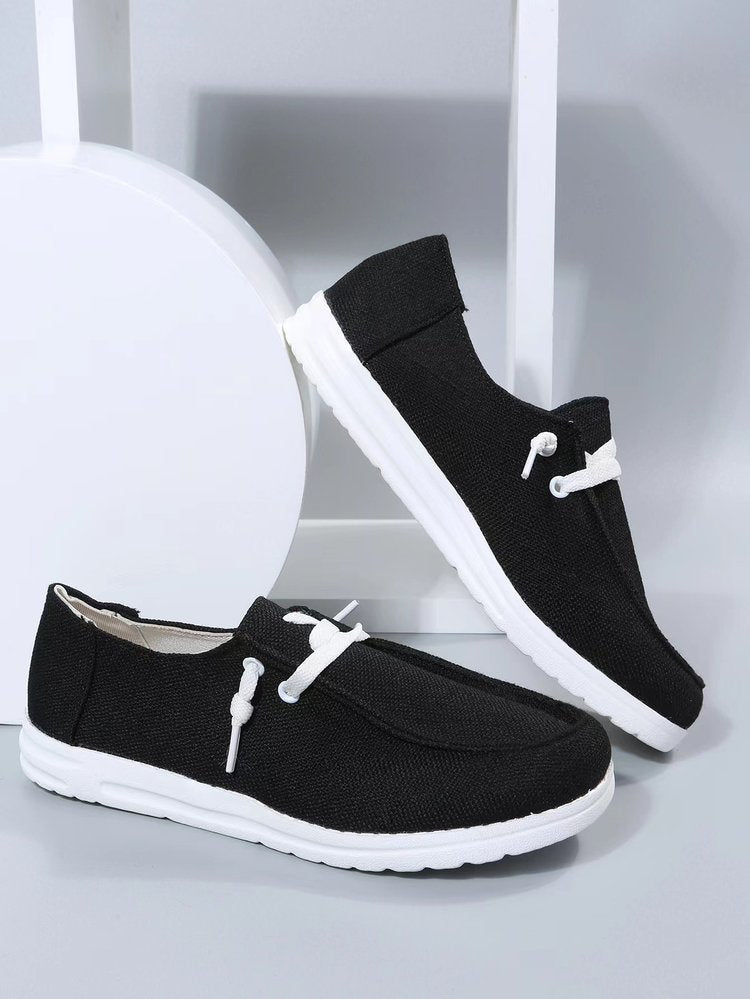Damen Slip-On Schuhe Bequem Elastisch Rutschfest