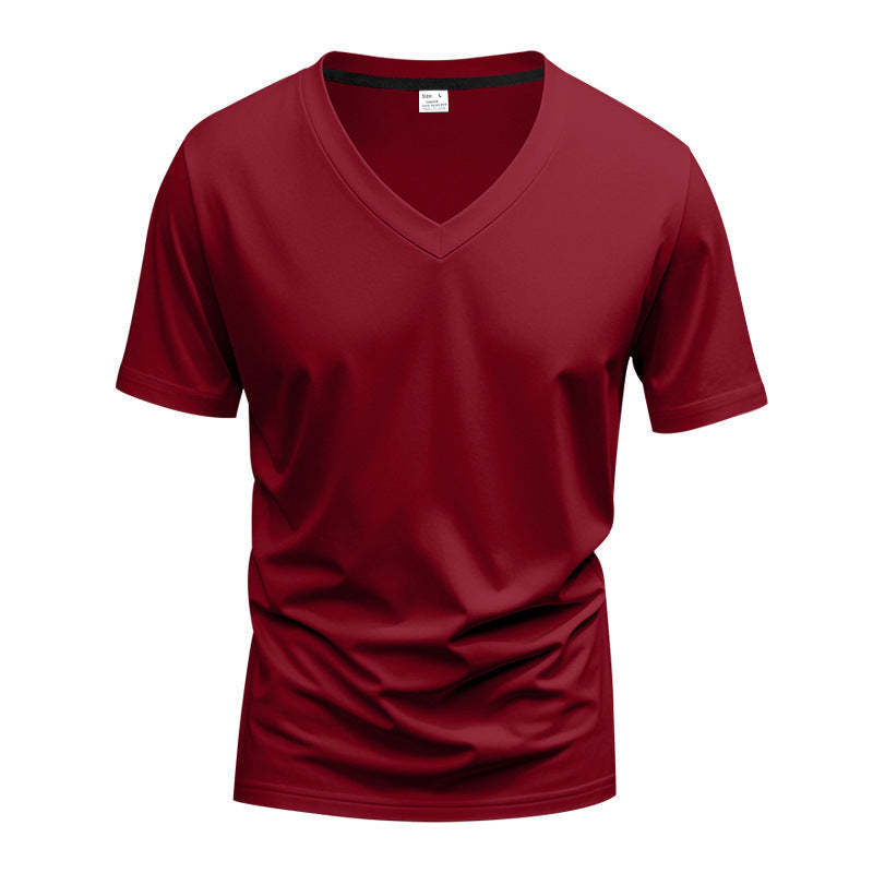 Herren T-Shirt V-Ausschnitt Leicht atmungsaktiv