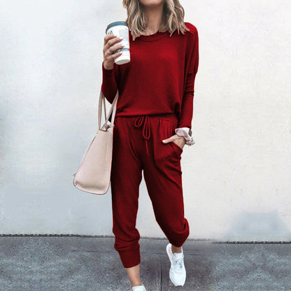 Damen Jumpsuit Komfort Design Rundhals Ausschnitt