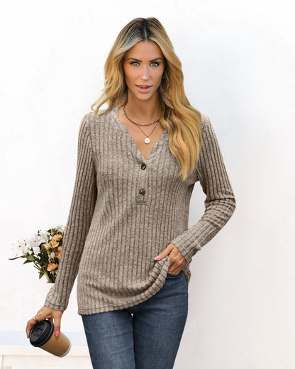 Damen Leger Langarmshirt Bequem Style