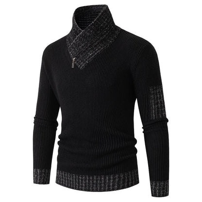 Herren Pullover Asymmetrisch Struktur Design