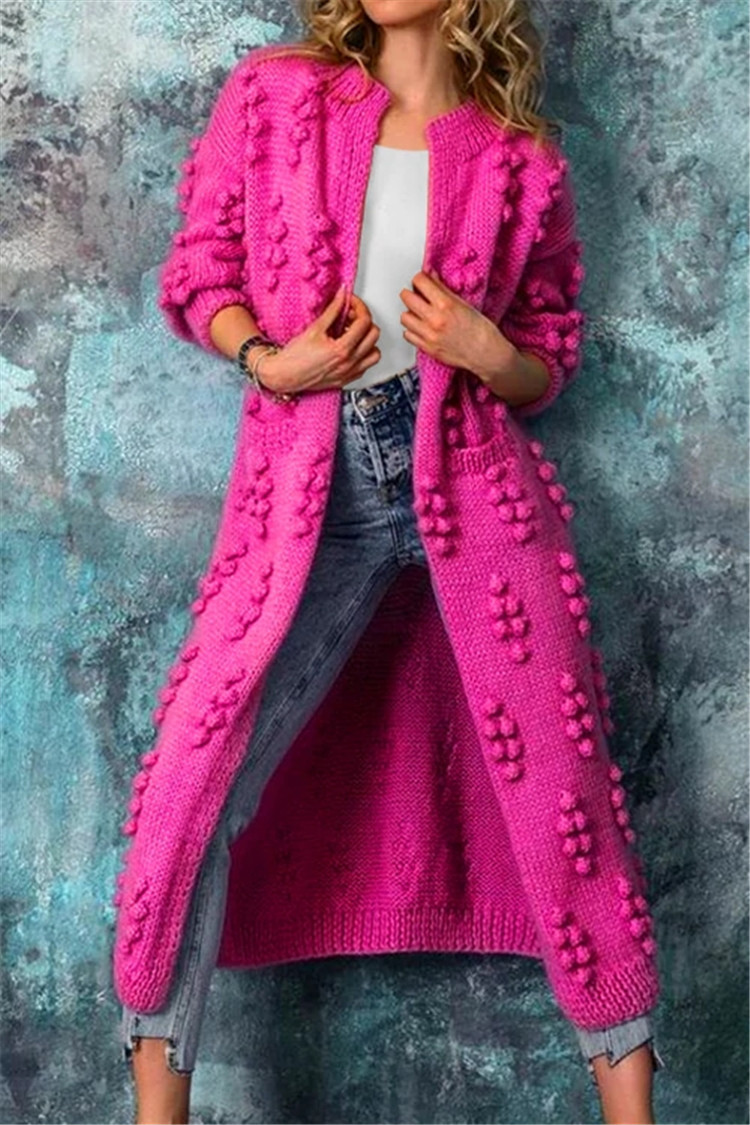 Lange Strickweste Damen Elegant