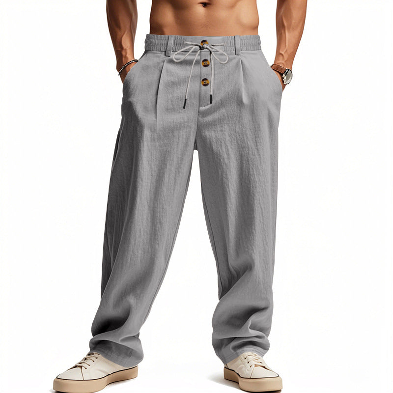 Herren Leinenhose Bequem atmungsaktiv