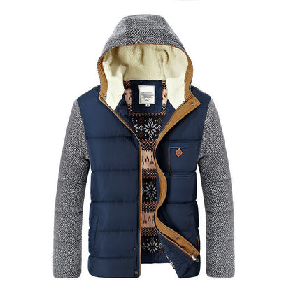 Herbstjacke Gefüttert Mit Kapuze Warm