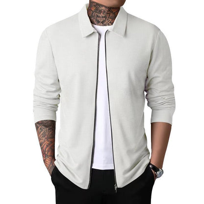 Herren Outdoor-Jacke Reißverschluss Strukturiertes Design
