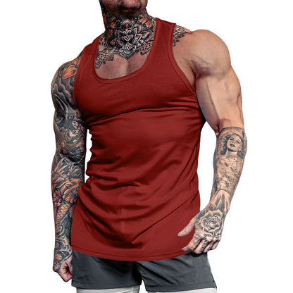 Herren Sport Tanktop Atmungsaktiv Leicht Baumwolle