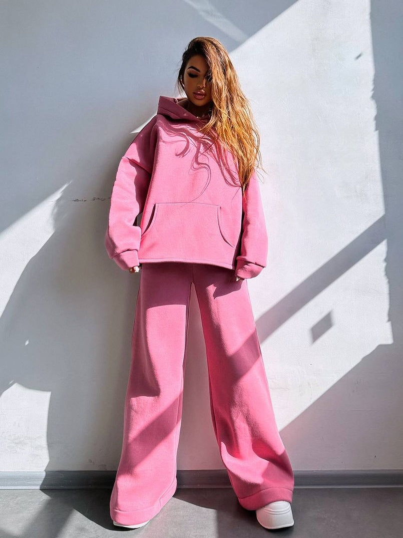 Damen Hoodie Oversized & Weite Jogginghose Set