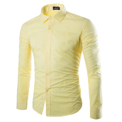 Herren Hemd Elegant Langarm Modern