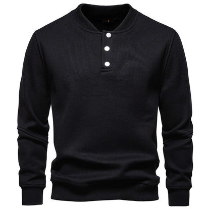 Herren Pullover Langarm Strukturiert Modern